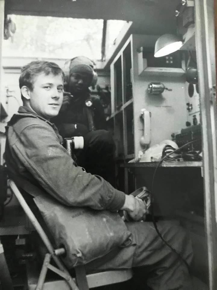 Roger Smith as a young man writing overseas in the early 80s